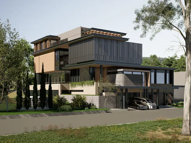 Y Contemporary Tropical Home